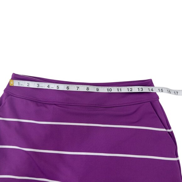 Nike Golf Purple Striped Dri-Fit Athletic Skort/Skirt - Picture 4 of 8